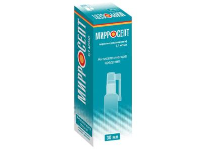 Мирросепт р-р для наруж. и местного прим. 0,1мг/мл 30мл флакон со спрейером с насадкой №1